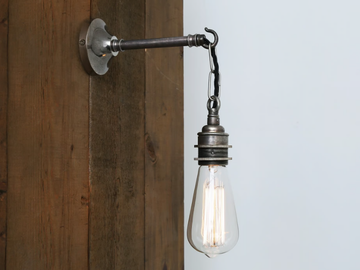 PREI INDUSTRIAL WALL LIGHT - Handmade brass wall lamp by mullan lighting - view 3